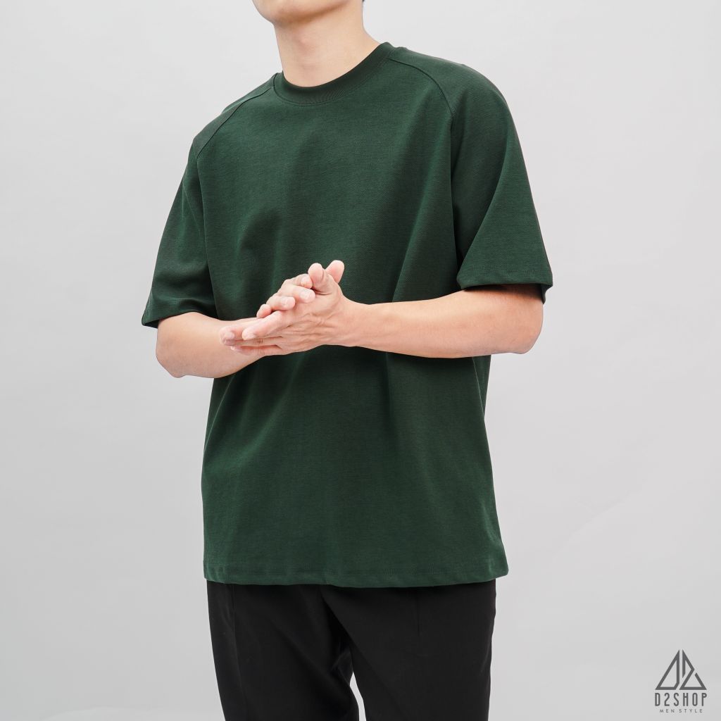 Áo thun trơn tay Raglan