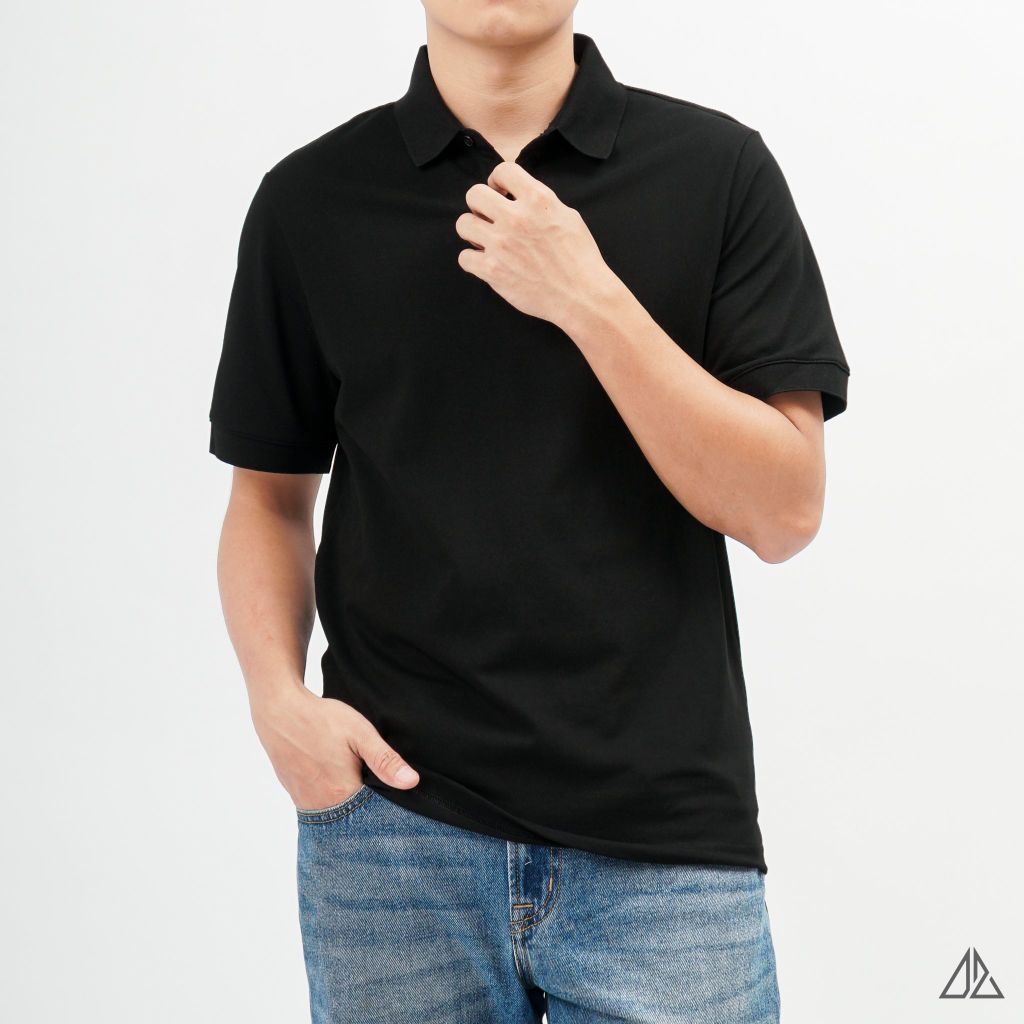 Áo polo trơn vải cotton