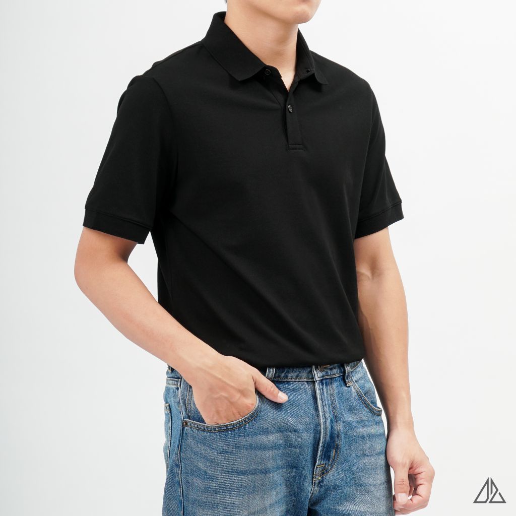 Áo polo trơn vải cotton