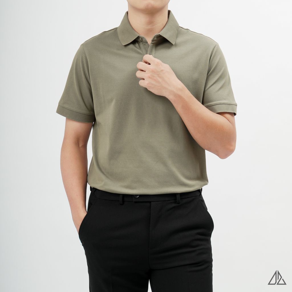 Áo polo trơn vải cotton