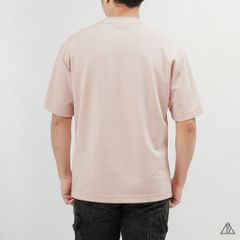 Áo thun cổ tròn may ráp