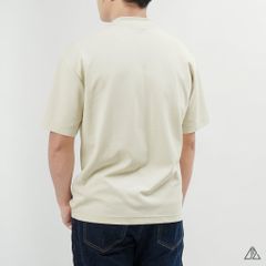 Áo thun cổ tròn may ráp