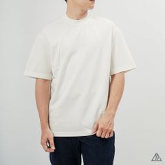 Áo thun cổ tròn may ráp