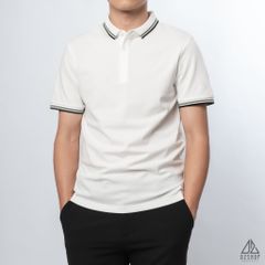 Polo phối bo gân nổi viền xanh