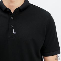 Áo polo viền nút thêu G