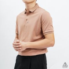 Áo polo viền nút thêu G