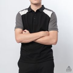 Polo phối viền vai, tay ráp lăng