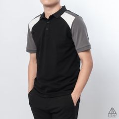 Polo phối viền vai, tay ráp lăng