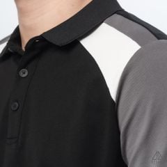 Polo phối viền vai, tay ráp lăng
