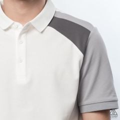 Polo phối viền vai, tay ráp lăng
