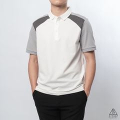Polo phối viền vai, tay ráp lăng