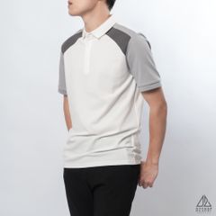 Polo phối viền vai, tay ráp lăng
