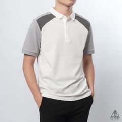 Polo phối viền vai, tay ráp lăng