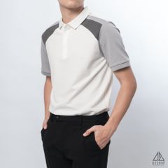 Polo phối viền vai, tay ráp lăng