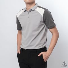 Polo phối viền vai, tay ráp lăng