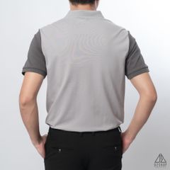 Polo phối viền vai, tay ráp lăng