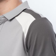 Polo phối viền vai, tay ráp lăng