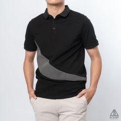 Polo phối xéo bụng in nhung