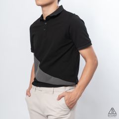 Polo phối xéo bụng in nhung