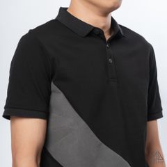 Polo phối xéo bụng in nhung