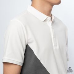 Polo phối xéo bụng in nhung