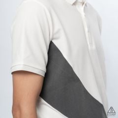 Polo phối xéo bụng in nhung