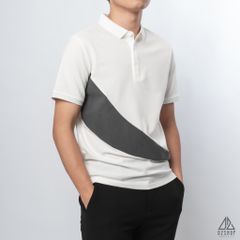 Polo phối xéo bụng in nhung