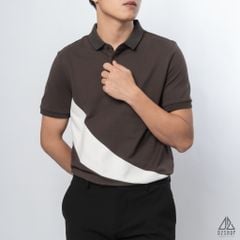 Polo phối xéo bụng in nhung