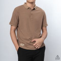 Polo trơn vải nhung sọc