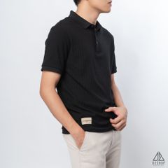 Polo trơn vải nhung sọc