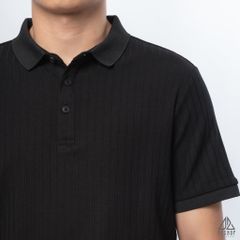 Polo trơn vải nhung sọc