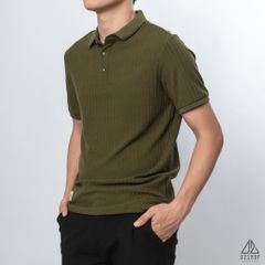 Polo trơn vải nhung sọc