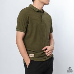Polo trơn vải nhung sọc