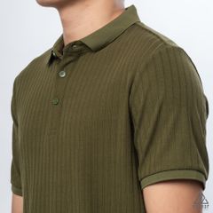 Polo trơn vải nhung sọc