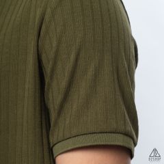 Polo trơn vải nhung sọc