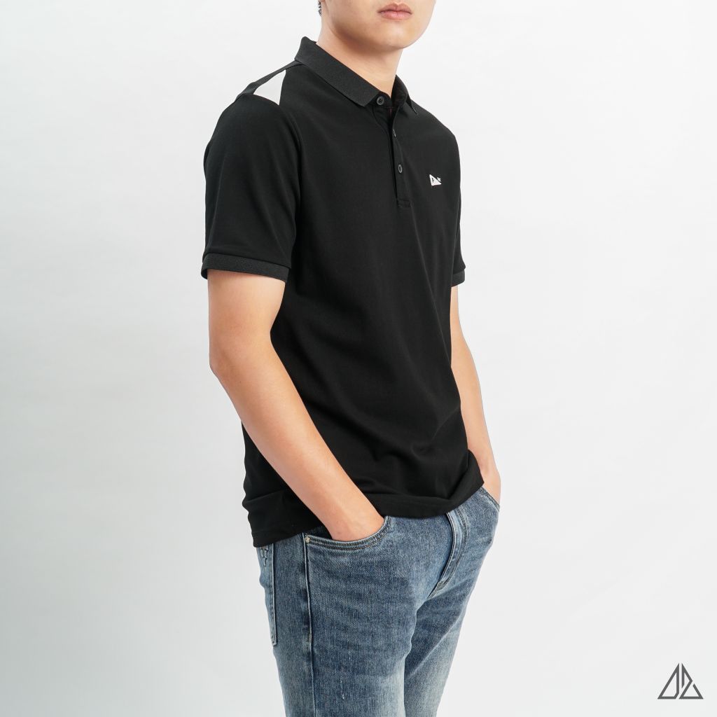Áo polo thêu ngực THE P phối vai