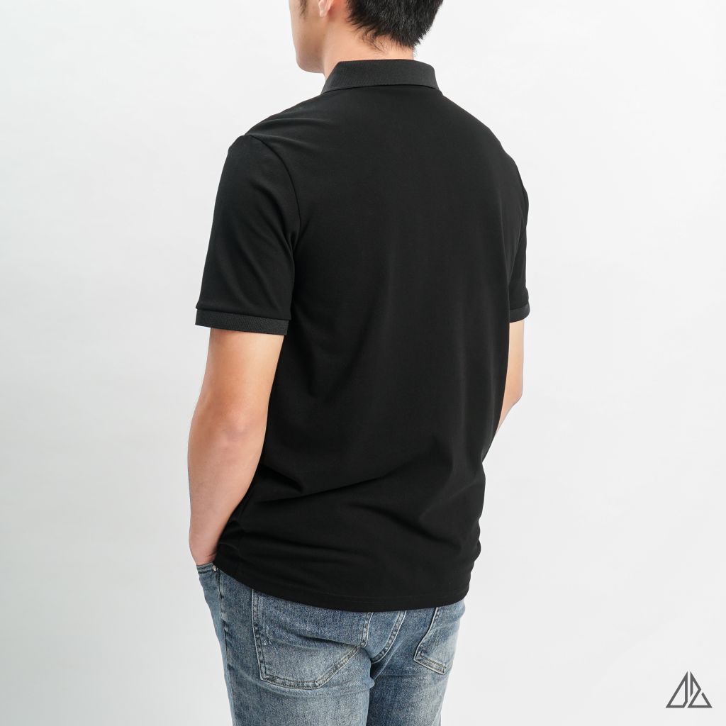 Áo polo thêu ngực THE P phối vai