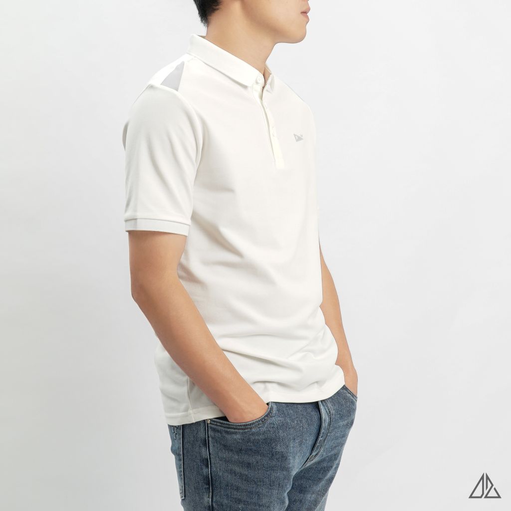 Áo polo thêu ngực THE P phối vai