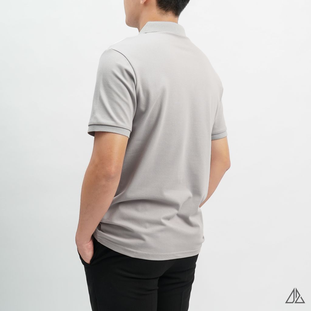 Áo polo thêu ngực THE P phối vai