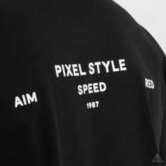 Áo thun cổ tròn in lưng PIXEL STYLE