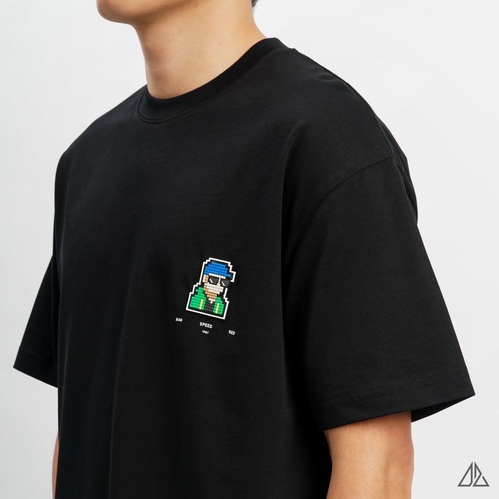 Áo thun cổ tròn in lưng PIXEL STYLE