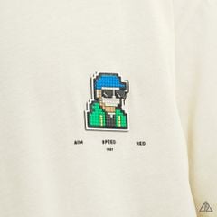 Áo thun cổ tròn in lưng PIXEL STYLE