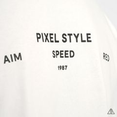 Áo thun cổ tròn in lưng PIXEL STYLE