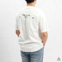 Áo thun cổ tròn in lưng PIXEL STYLE