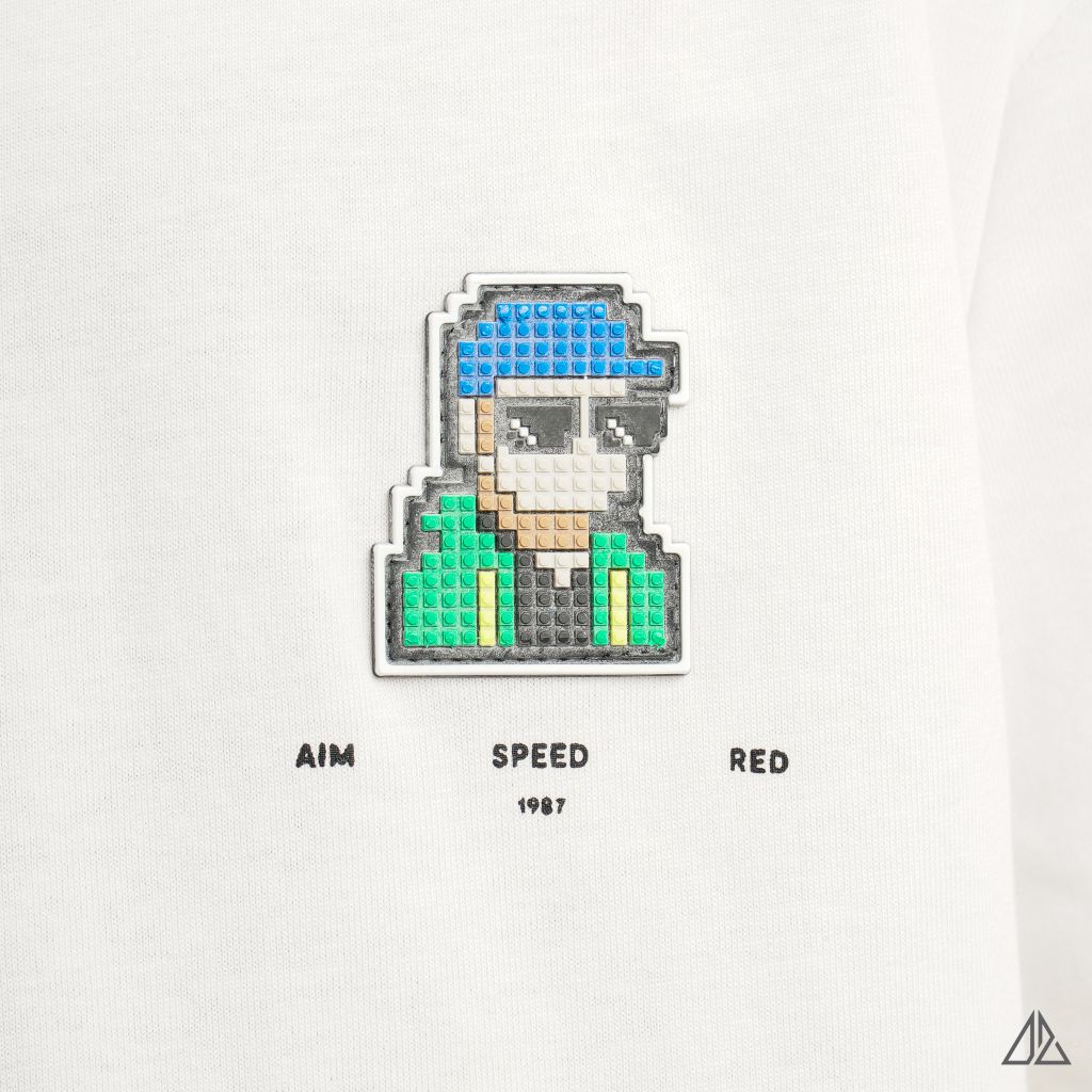 Áo thun cổ tròn in lưng PIXEL STYLE