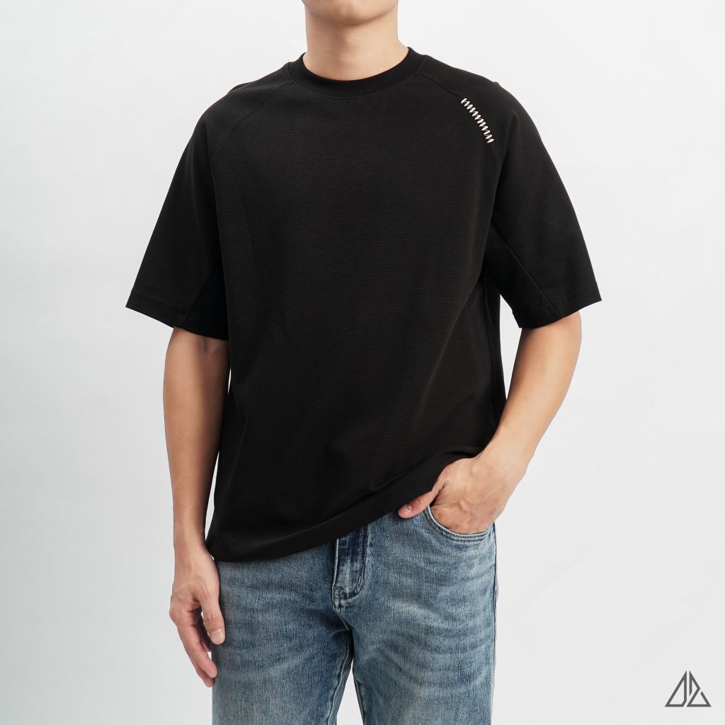 Áo thun cổ tròn Raglang thêu vai BEARCAMP