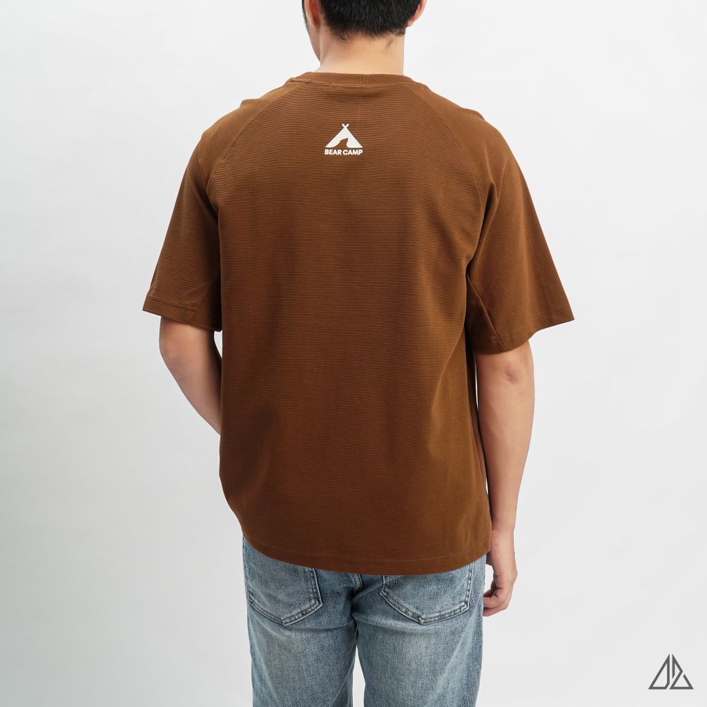 Áo thun cổ tròn Raglang thêu vai BEARCAMP