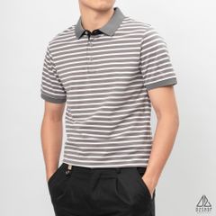 Áo polo sọc ngang