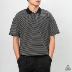 Áo polo form rộng sọc nhỏ
