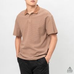 Áo polo form rộng sọc nhỏ